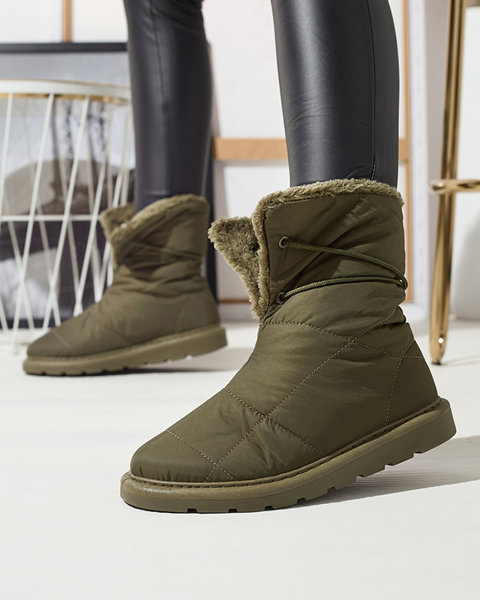 Vert foncé chaussures pour femmes a'la bottes de neige Amirfu- Footwear