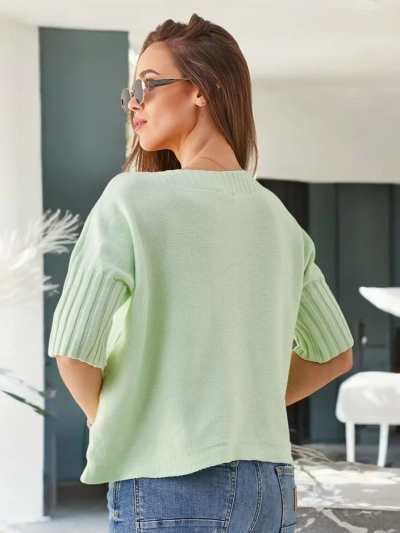 Pull en viscose Royalfashion pour femmes à manches courtes