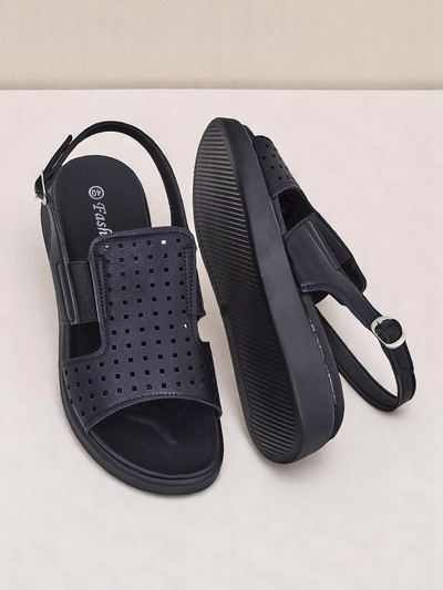 Royalfashion Sandales pour femmes à semelle épaisse BreezyStep
