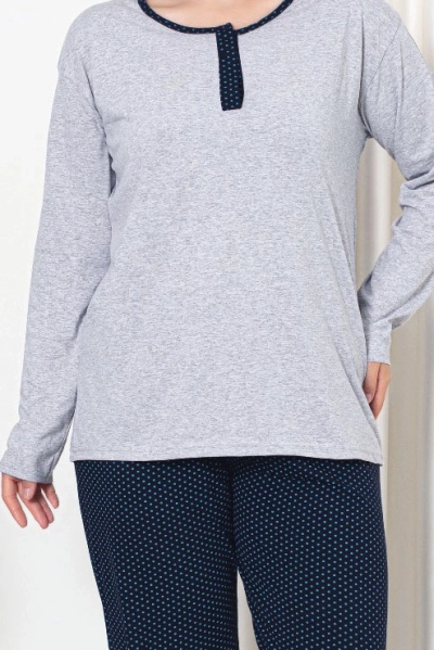 Royalfashion Pyjama 2 pièces en coton pour femmes TAILLE PLUS