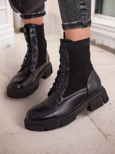 Bottines plates pour femmes en dentelle Rowic