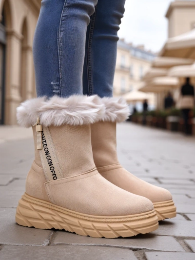 Royalfashion Bottes de neige pour femmes Zebio