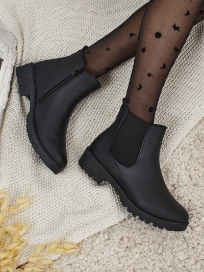 Bottines Chelsea pour femmes en cuir écologique Belmo