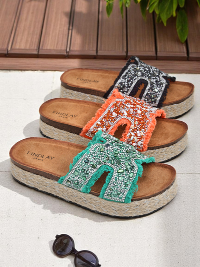 Royalfashion Chaussons pour femmes avec décorations Candy Candy