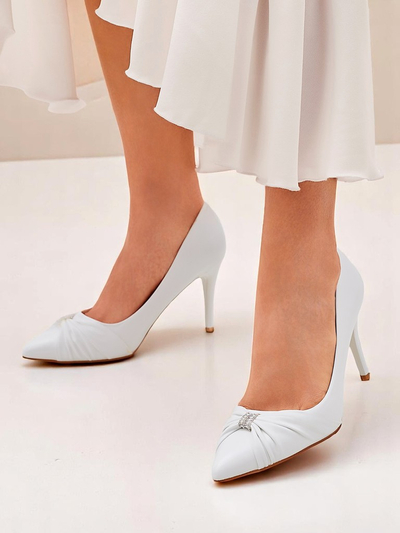 Royalfashion Escarpins en cuir écologique pour femme Venetia Nera