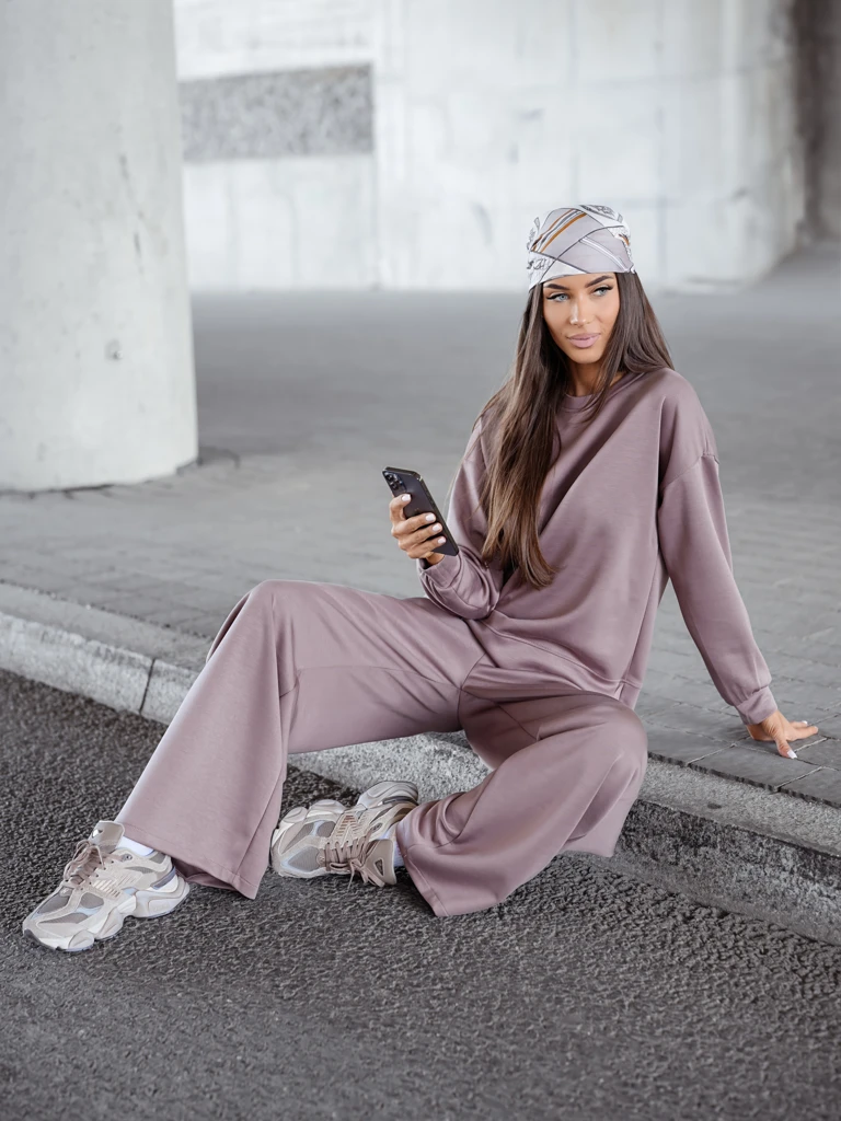 Royalfashion Ensemble de survêtement en viscose pour femmes FlowFit