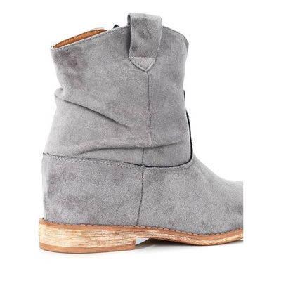 Santiags grises à talon compensé Bertold - Footwear