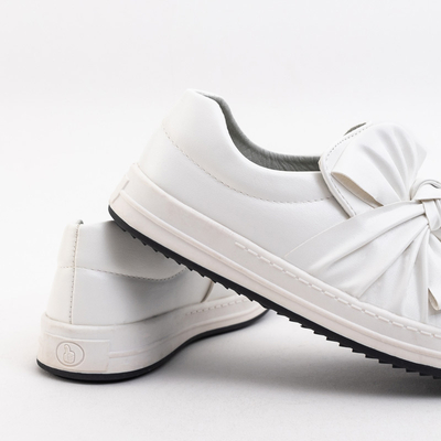 OUTLET Slip-on fille blanche à nœud Yolai - Footwear