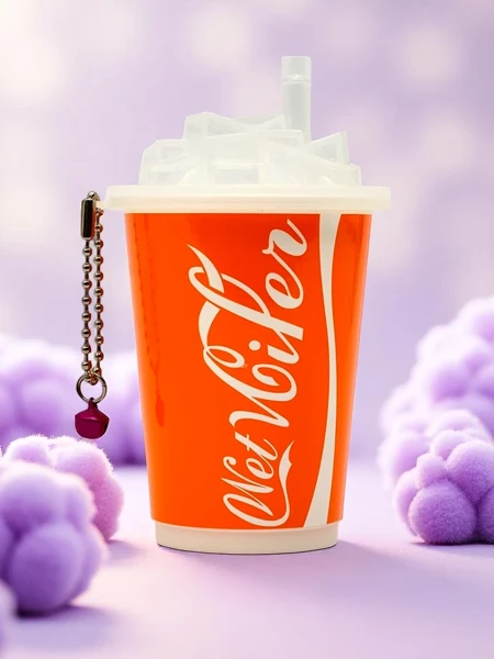 Lingettes hydratantes dans un contenant décoratif en forme de coupe à glace 30 pièces