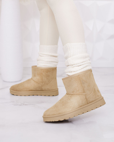 Royalfashion Bottes marron a'la bottes de neige pour femmes Nerlea
