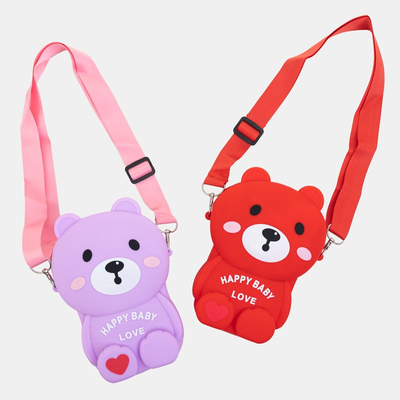 Sac à main ours en peluche rouge - Sacs à main