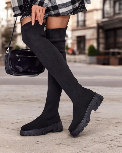 Bottes à enfiler pour femmes de Royalfashion Ohorro