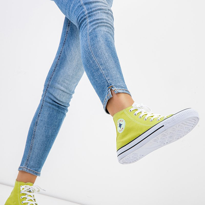 Baskets montantes femme jaunes Inter - Footwear