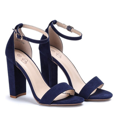 Sandales Alani bleu foncé sur le montant - Chaussures 1