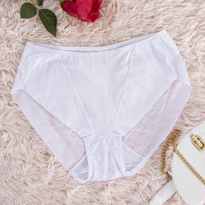 Slip femme en résille blanche - Sous-vêtements