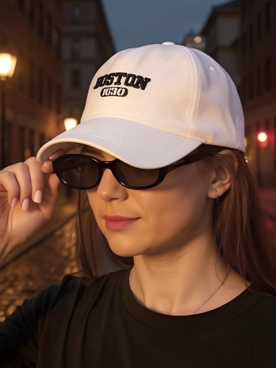 Royalfashion Casquette unisexe avec visière Boston Vibe