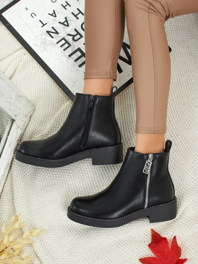 Bottines pour femmes en cuir écologique Belvani