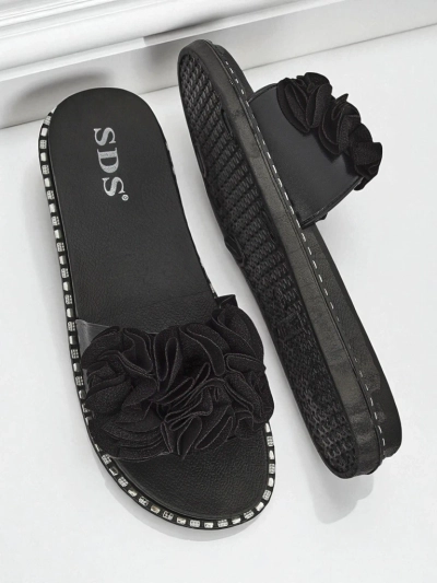 Royalfashion Mules plates pour femmes Flora Verde