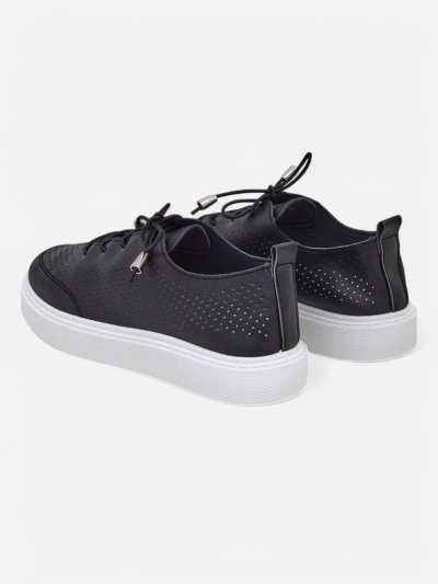 Royalfashion Chaussures de sport à lacets perforées pour femmes Vaned