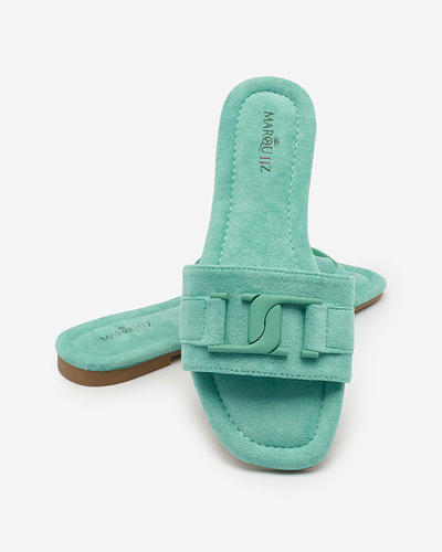 Royalfashion Tongs femme menthe avec boucle Rydr
