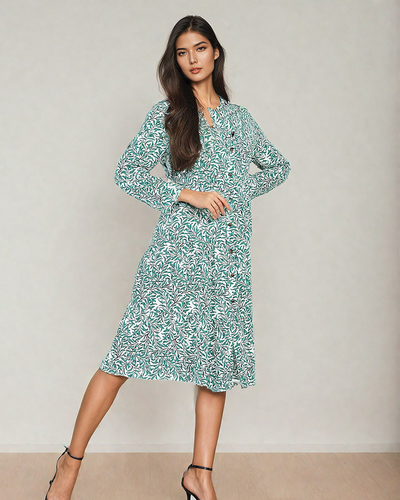 Royalfashion Robe midi à imprimé pour femme