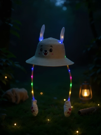 Chapeau de paille pour enfants Royalfashion Chapeau Glow Puppy
