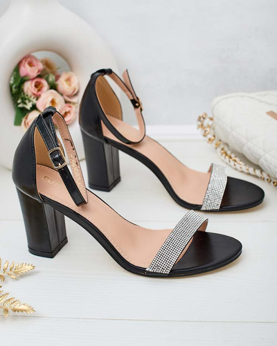 Royalfashion Sandales femmes avec zircons Cemilces