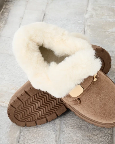 Royalfashion Bottes courtes pour femmes a'la bottes de neige Dobis