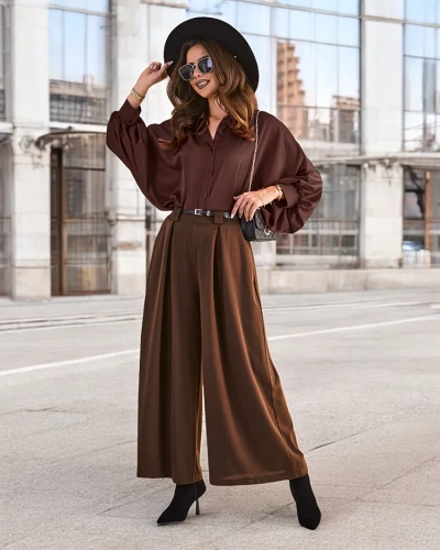 Royalfashion Pantalon large pour femme