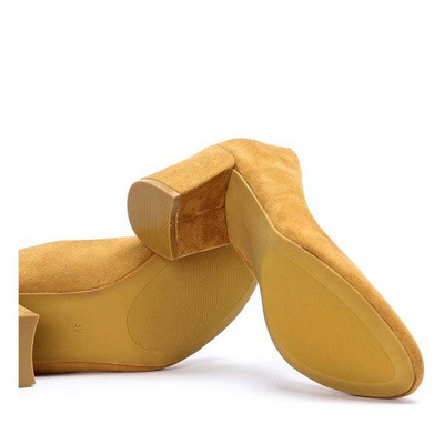 OUTLET Escarpins sur poteau de couleur moutarde Madisynn- Chaussures