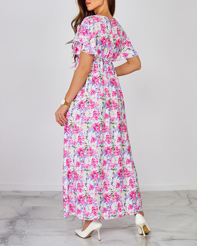 Royalfashion Robe midi à fleurs pour femme