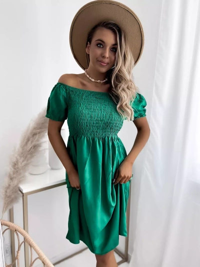 Mini robe verte pour femme a'la hiszpanka- Vêtements