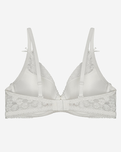 Soutien-gorge rembourré pour femme de couleur crème- Lingerie