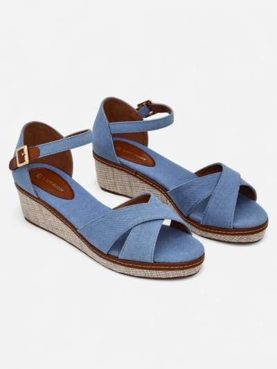 Royalfashion Sandales compensées pour femmes Terrific