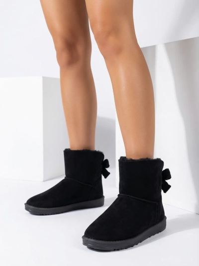 Bottines pour Femmes Aurelia Noires à Talons Plats