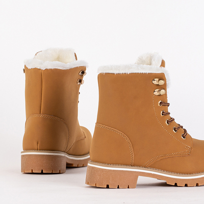 Chaussures de randonnée camel avec isolation Vibto - Chaussures