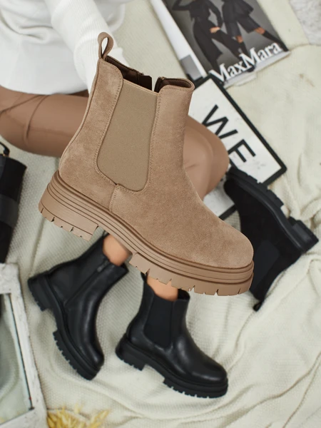 Bottines Chelsea pour femmes en éco-daim Lunvor