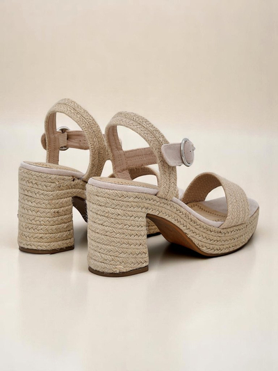 Sandales en corde de jute pour femme Royalfashion Alabamma