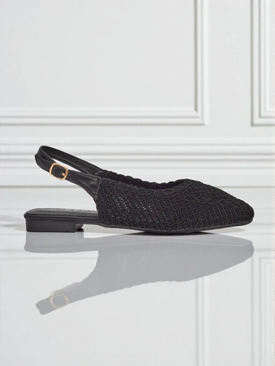 Royalfashion Sandales pour femmes à talon ouvert Breeze Woven