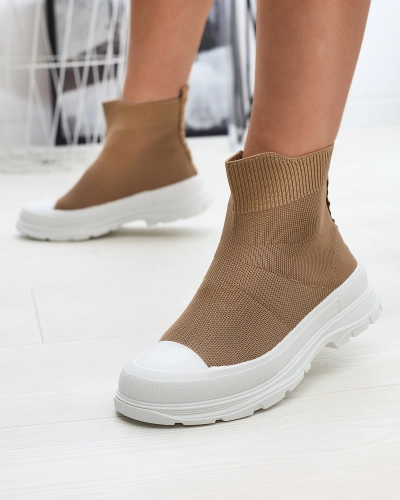 Chaussures de sport hautes a'la marron clair pour femmes Vertiks - Footwear