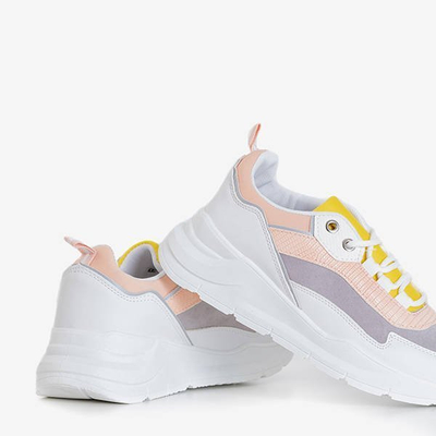 OUTLET Baskets de sport pour femmes roses et grises Dimidra - Footwear