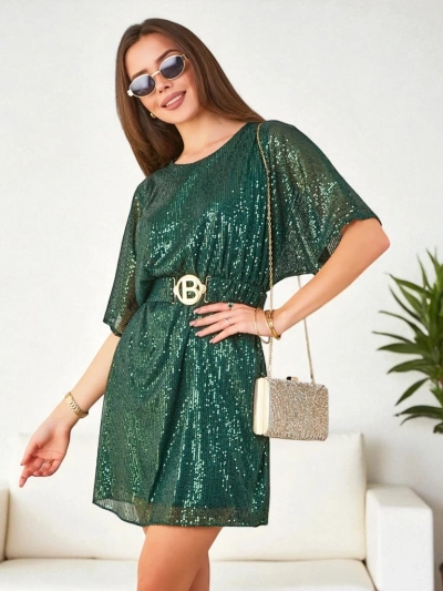 Robe pour femme de mode royale avec des paillettes