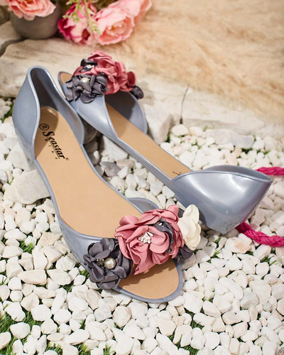 Royalfashion Ballerines en caoutchouc avec fleur Koddies