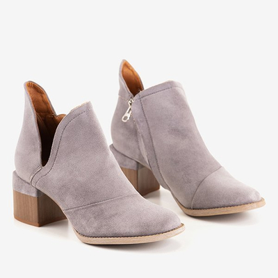 Bottes pour femmes grises sur le poteau Jeneuer - Footwear