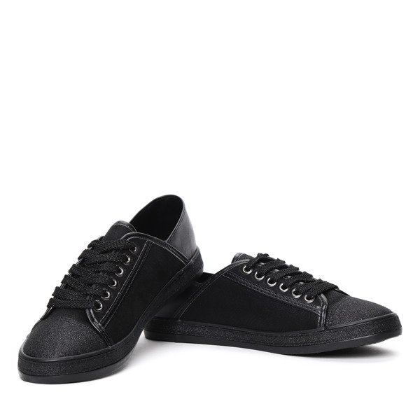 Czarne trampki Hanna- Obuwie