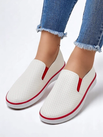 Royalfashion Chaussures à enfiler perforées pour femmes Kassias