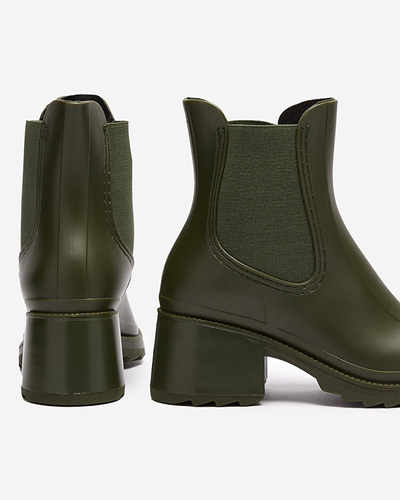 Bottes pour femmes vert foncé Caldala- Footwear