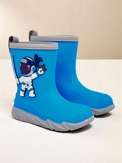 Royalfashion Bottes de pluie pour enfants avec cosmonaute Cosmos Boy