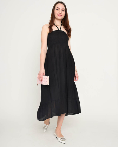 Robe midi noire GRANDE TAILLE - Vêtements