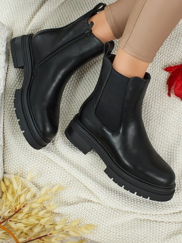 Bottines pour femmes en cuir écologique Solmira